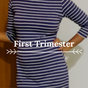My first trimester baby bump was very slightly visible